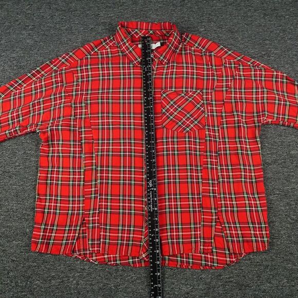 Vineyard Vines Shirt Womens 8 Red Plaid Weekend Button Down‎ Relaxed Christmas - Picture 9 of 14
